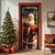 cheap Christmas Door Covers-Christmas Door Decorations Door Covers Xmas Santa Deliver Gift Door Tapestry Door Curtain Decoration Backdrop Door Banner for Front Door Farmhouse Holiday Party Decor Supplies Indoor/Outdoor