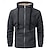 preiswerte Fleece &amp; 3 in 1 Jacken-Herren Wanderfleecejacke Winter Draussen Wasserdicht Weich Bequem Warm Fleecejacken Vollreißverschluss Camping / Wandern / Höhlenforschung Reisen Wintersport Dunkelgrau Schwarz Armeegrün Dunkelblau