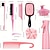 abordables Accessoires de coiffure-Ensemble complet de 12 peignes de coiffure - démêlage polyvalent &amp;peignes à taquiner, bord &amp;brosses à queue de rat, masseur de cuir chevelu, vaporisateur - idéal pour tous les types de cheveux