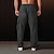 economico Carico-Per uomo Pantaloni della tuta Pareggiatore Pantaloni Pantaloni della tuta cargo Tasche A cordoncino Vita elastica Liscio Comfort Sportivo Giornaliero Di tendenza Informale Nero Rosso Media elasticità
