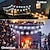 abordables Funciona con energía solar-Guirnalda de luces LED solares para Navidad, copos de nieve, impermeables, 30/50/100 LED, 8 modos de iluminación, para exteriores, patio, jardín, vacaciones, boda, fiesta de año nuevo, decoración