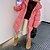 preiswerte Oberbekleidung-Kinder Mädchen Mantel Einfach Streetwear Tasche Urlaub Baumwolle Mantel Oberbekleidung 4-12 Jahre Herbst Schwarz Rosa