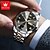 cheap Quartz Watches-OLEVS Men Quartz Watch Minimalist Fashion Business Wristwatch Luminous Calendar Date Week Waterproof Steel Watch