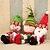 abordables Figuras coleccionables-Fundas navideñas para botellas, decoración del hogar, fundas navideñas para botellas con Papá Noel y muñeco de nieve, pequeños adornos para botellas de vino, decoraciones navideñas para botellas