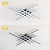billige Dæmpbart loftlys-led loftslampe trinløs dæmpning 6 hoveder lineær moderne sputnik lysekrone lang strip semi flush monteret loftslampe armatur minimalistiske lysekroner loftslamper til spisestue soveværelse køkken