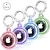 cheap Airtag Cases-IPX8 Waterproof Holder for AirTag 4 Pack – Full Body Protective Keychain Case with Loop Ring for Apple AirTags, PC TPU Cover for Pet, Wallet, Luggage, Keys