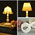 billige Bordlamper-macaron farvet skal blomsterknop led skrivebordslampe, soveværelse  &amp; spisebord natlampe, enkel moderne dekoration, knap batteridrevet 1 stk