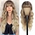 cheap Party Wigs-Wig with Bangs Long Wavy Wig for Women Synthetic Curly Wigs Hair Replacement Wigs for Girls Daily Party Use 26 Inches