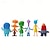abordables Poupées, peluches, doudous-Ensemble de 6 figurines en PVC du film Inside Out - Statues de personnages articulées de collection, de joie, de peur, de colère et de tristesse à exposer &amp;décoration de fête - idéal pour les ados de