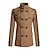 abordables Manteaux &amp; vestes-Homme Manteau de campagne Caban Trench du quotidien Vacances Automne hiver Polyester Chaud Vêtements d&#039;extérieur Vêtement Tenue Mode Classique Plein Poche Mao Double Boutonnage