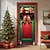 billige juledørdeksler-juledørdekorasjoner dørdeksler julesløyfe dør billedvev dør gardin dekorasjon bakteppe dør banner for inngangsdør gårdshus juleferie fest dekor utstyr ornamenter innendørs/utendørs