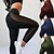 billige Yoga Leggings &amp; strømpebukser-Dame Yoga Bukser Yoga leggings Net Høj Talje Yoga Gym Træning Pilates Strømpebukser Sort militærgrøn Bourgogne Efterår Sport Sportstøj Elastisk Tynd