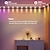 tanie Inteligentne oświetlenie domowe-Elegancka Lampa LED Smart Light na Przyjęcie Weselne Tuya WiFi RGBIC Wodoodporne Światło Na Rynnie – 3M 15 diod/5M 25 diod na Zewnętrzne Dekoracje Ogrodowe