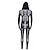 preiswerte Schädel &amp; Knochen-Totenkopf Halloween Zentai-Anzüge Bodysuits Karnevalskostüm Ganzkörperanzug Gruseliges Kostüm Kinder Erwachsene Herren Damen Jungen Karneval Maskerade Leistung Party Einfache Halloween-Kostüme