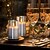 abordables Bougies lumineuses-Bougie Télécommande Marche / Arrêt Noël Halloween Alimenté par piles AAA 3 Pièces