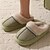 economico Pantofole da casa-pantofole pelose con suola spessa autunno&amp;amp;pantofole invernali in cotone per esterni con interno in caldo peluche spesso e confortevole per la casa