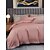 baratos Coleção de elite-Conjunto de cama com capa de edredom de 4 peças, 100% algodão orgânico, tecido macio e respirável, inclui capa de edredom e fronhas para um sono confortável