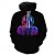 billige Hættetrøjer-Skelet Hattetrøje Pullover Halloween 3D Grafisk Til Par Herre Dame Voksne Halloween Karneval Maskerade 3D-udskrivning Fest Afslappet / Hverdag