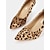 preiswerte Stiletto-Absätze-Damen High Heels mit spitzer Spitze und Stilettoabsatz im Leopardenmuster – stylische Pumps im Animalprint für Partys und das Büro