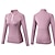 abordables T-shirts et Débardeurs de Course-Femmes T-shirt de course Fermeture éclair manche longue Haut à fermeture éclair Occasionnel Athleisure Automne Couleur Unie Séchage Rapide Doux Respirant Entraînement en salle Marche Jogging Tenue de