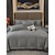 baratos Coleção de elite-Conjunto de cama com capa de edredom de 4 peças, 100% algodão orgânico, tecido macio e respirável, inclui capa de edredom e fronhas para um sono confortável