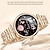 abordables Bracelets connectés-696 AK73 Montre intelligente 1.28 pouce Montre intelligente avec bracelet Bluetooth Podomètre Rappel d&#039;Appel Moniteur de Sommeil Compatible avec Android iOS Femme Mode Mains-Libres Rappel de Message