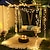 abordables Funciona con energía solar-Elegante cadena de luces solares navideñas para recepción de bodas, 8 modos, IP65, resistente al agua para exteriores&amp;amp;Decoración navideña de año nuevo para interiores