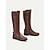 cheap Biker Boots-Women&#039;s Black Motorcycle Boots with Side Lace-Up and Buckle Detail - Stylish High Knee Riding Boots