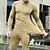 billige joggedresser-Herre Joggedress 2 deler Avslappet Høst Langermet Hold Varm Myk Trening Treningsøkt Løp Sports Sportsklær Fargeblokk Svart Militærgrønn Kakifarget