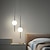 abordables Éclairages pour îlot-lampe à suspension nordique boule de verre lampe à suspension boule de verre chambre chevet longue ligne lampe suspendue restaurant décoration lampe cantine bar