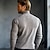 economico Maglioni e Cardigan Elite da Uomo-Maglieria da uomo in lana, tinta unita, con cerniera a un quarto, abbigliamento neutro per la casa, abbigliamento per l&#039;autunno e l&#039;inverno, grigio chiaro, s m l
