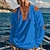 preiswerte Basic-T-Shirts-Herren T Shirt Henley Hemd T-Shirt Waffelstrick T-Shirt Langarm Gebänderter Kragen Frühling &amp; Herbst Braun Mode Designer Basic Schnürung Patchwork Urlaub Straße Ausgehen Aprikose Schwarz Weiß Top