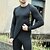 billige joggedresser-Herre Joggedress 2 deler Avslappet Høst Langermet Hold Varm Myk Trening Treningsøkt Løp Sports Sportsklær Fargeblokk Svart Militærgrønn Kakifarget