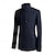 abordables Manteaux &amp; vestes-Homme Caban Trench du quotidien Vacances Automne hiver Polyester Chaud Vêtements d&#039;extérieur Vêtement Tenue Mode Classique Plein Poche Mao Double Boutonnage