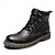 cheap Work Boots-Men&#039;s Brown Leather Work Boots, Durable Lace-Up Ankle Boots with Rugged Sole, Perfect for Outdoor Activities, Construction, and Casual Wear