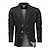 preiswerte Herren Klassische Blazer-Herren Blazer Geschäft Cocktailparty Hochzeitsfeier Mode Lässig Frühling &amp; Herbst 100% Baumwolle Einfach Tasche Knöpfe Bequem Einreihig Blazer Schwarz Kaki Armeegrün