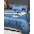 baratos Coleção de elite-Conjunto de cama com capa de edredom de 4 peças, 100% algodão orgânico, tecido macio e respirável, inclui capa de edredom e fronhas para um sono confortável