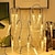 cheap Solar String Lights-LED Snowflake Icicle String Lights Solar Powered 5m 20LED 6.5m 30LED for Wedding Christmas New Year Thanksgiving Decor Button Control Switch Blinking Feature for Garden Decoration