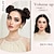 billige Chignons (nakkeknude)-Chignon-nakkeknuder Hår knold Clips på Syntetisk hår Hårstykke Hårpåsætning Bølget Fest Daglig Dagligdagstøj Platin Blond Beige Mørk Blond