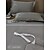 baratos Coleção de elite-Conjunto de cama com capa de edredom de 4 peças, 100% algodão orgânico, tecido macio e respirável, inclui capa de edredom e fronhas para um sono confortável