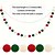 billiga Trädaccessoarer-2 m pom pom snöre, juldekoration julfest färgglad bollgirlang, 20-bollars festlig bunting för heminredning