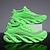 baratos Ténis para Homem-tênis esportivos masculinos de malha verde neon – tênis de corrida leves e respiráveis com design de sola exclusivo para uso esportivo e casual