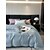 baratos Coleção de elite-Conjunto de cama com capa de edredom de 4 peças, 100% algodão orgânico, tecido macio e respirável, inclui capa de edredom e fronhas para um sono confortável