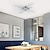 billige Dæmpbart loftlys-led loftslampe trinløs dæmpning 6 hoveder lineær moderne sputnik lysekrone lang strip semi flush monteret loftslampe armatur minimalistiske lysekroner loftslamper til spisestue soveværelse køkken