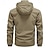 billige Fleece og 3 i 1 jakker-Herre Trekking-jakke Vinter udendørs Vandtæt Vindtæt Forside Lynlås Letvægtsjakke Fuld lynlås Camping / Vandring / Grotteudforskning Sort militærgrøn Kakifarvet