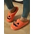 abordables Pour les femmes-Chaussons en polaire confortables sur le thème d&#039;Halloween pour femmes avec des motifs de citrouille et de crâne - chaussures d&#039;intérieur amusantes pour les fêtes d&#039;automne et d&#039;Halloween