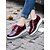cheap Women&#039;s Oxfords-Women&#039;s Burgundy Patent Leather Oxford Platform Shoes – Brogue Detailing with Lace-Up Design and Elevated Sole for Casual and Formal Wear