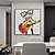 preiswerte Tiergemälde-Mintura handgefertigte Ölgemälde mit Cartoon-Frosch auf Leinwand, Wandkunst, Dekoration, moderne abstrakte Tierbilder für die Inneneinrichtung, gerolltes, rahmenloses, ungedehntes Gemälde