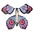 cheap Gags &amp; Practical Joke Toys-Rainbow Butterfly Trio Set - Colorful, Delicate, and Poseable Wings - Novelty Toys for Easter, Halloween, and Christmas Gifts