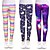 abordables Vision 3D de la Fille &amp; Éclat-Fille 3D Graphic Tie Dye Pantalons Leggings Printemps Automne Actif basique Enfants 4-12 ans Extérieur Casual du quotidien Standard